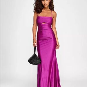 City Studio Vibrant Purple Maxi Dress